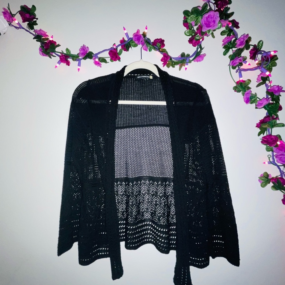 GWE* Black MESH “throw-over”